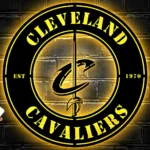 Cleveland Cavaliers Metal Sign Cavs Circle Crest 1