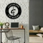 Cleveland Cavaliers Metal Sign Cavs Circle Crest 1