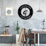 Cleveland Cavaliers Metal Sign Cavs Circle Crest 1