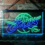 Cleveland Cavaliers Neon Sign Detailed Baseketball 1