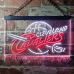 Cleveland Cavaliers Neon Sign Detailed Baseketball 1