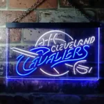 Cleveland Cavaliers Neon Sign Detailed Baseketball 1