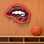 Cleveland Cavaliers Neon Sign Dripping Lips 1