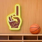 Cleveland Cavaliers Neon Sign Nba Foam Finger 1