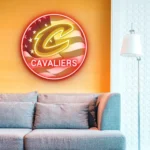 Cleveland Cavaliers Neon Sign Us Pennant Acrylic 1