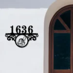 Cleveland Guardians Metal Sign Tailored Mlb Monogram Metal House Number Sign 1