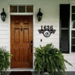 Cleveland Guardians Metal Sign Tailored Mlb Monogram Metal House Number Sign 1