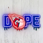 Cleveland Guardians Neon Sign Dripping Dope 1