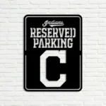 Cleveland Indians Metal Sign Reserved Parking Logo 1