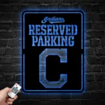 Cleveland Indians Metal Sign Reserved Parking Logo 1