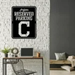 Cleveland Indians Metal Sign Reserved Parking Logo 1