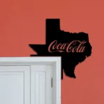 Coca Cola Metal Sign Texas State Map 1