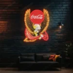 Coca Cola Neon Sign Bespoke Logo Custom American Eagle 1