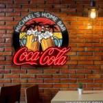 Coca Cola Neon Sign Custom Beer Foam Mugs 1