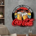 Coca Cola Neon Sign Custom Beer Foam Mugs 1