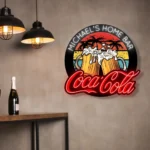 Coca Cola Neon Sign Custom Beer Foam Mugs 1