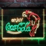 Coca Cola Neon Sign Enjoy Parrot 3 Color 1