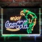 Coca Cola Neon Sign Enjoy Parrot 3 Color 1