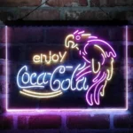 Coca Cola Neon Sign Enjoy Parrot 3 Color 1
