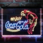 Coca Cola Neon Sign Enjoy Parrot 3 Color 1
