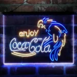 Coca Cola Neon Sign Enjoy Parrot 3 Color 1