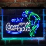 Coca Cola Neon Sign Enjoy Parrot 3 Color 1