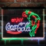 Coca Cola Neon Sign Enjoy Parrot 3 Color 1