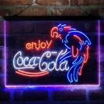Coca Cola Neon Sign Enjoy Parrot 3 Color 1