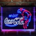 Coca Cola Neon Sign Enjoy Parrot 3 Color 1