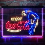 Coca Cola Neon Sign Enjoy Parrot 3 Color 1