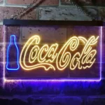 Coca Cola Neon Sign Flask Home Bar 1