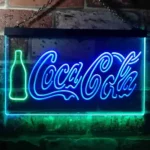 Coca Cola Neon Sign Flask Home Bar 1