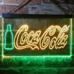 Coca Cola Neon Sign Flask Home Bar 1