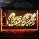 Coca Cola Neon Sign Flask Home Bar 1