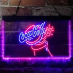 Coca Cola Neon Sign Flask Open 1