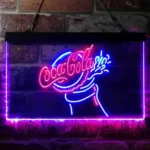 Coca Cola Neon Sign Flask Open 1