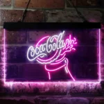 Coca Cola Neon Sign Flask Open 1