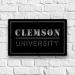 College Sports Metal Sign Clemson Ncaa 1