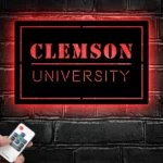 College Sports Metal Sign Clemson Ncaa 1