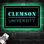 College Sports Metal Sign Clemson Ncaa 1