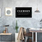 College Sports Metal Sign Clemson Ncaa 1