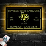 College Sports Metal Sign Custom Texas Aampm Aggies 1