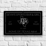 College Sports Metal Sign Custom Texas Aampm Aggies 1