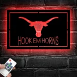 College Sports Metal Sign Hook Em Horns University Of Texas 1