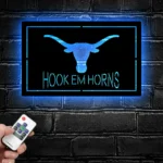 College Sports Metal Sign Hook Em Horns University Of Texas 1