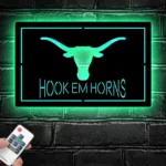 College Sports Metal Sign Hook Em Horns University Of Texas 1
