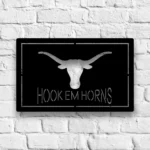 College Sports Metal Sign Hook Em Horns University Of Texas 1