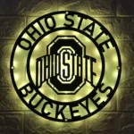 College Sports Metal Sign Nba Ohio State 1