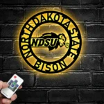 College Sports Metal Sign Nfl North Dakota State Bison 1