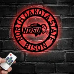 College Sports Metal Sign Nfl North Dakota State Bison 1